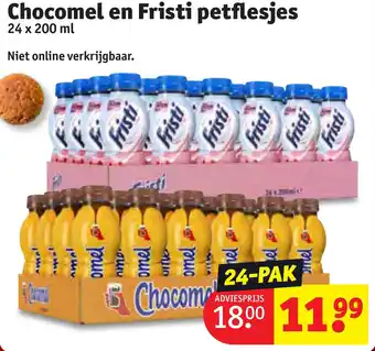 Kruidvat Chocomel en Fristi petflesjes aanbieding