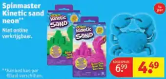 Kruidvat Spinmaster Kinetic sand neon aanbieding