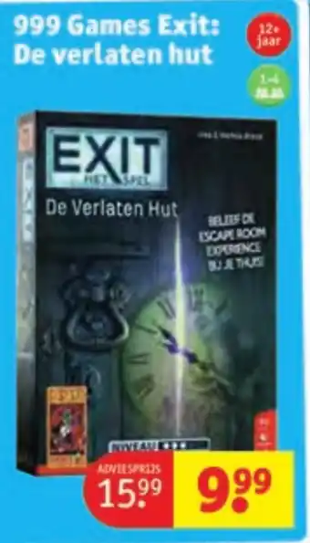 Kruidvat 999 Games Exit: De verlaten hut aanbieding