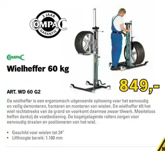 Toolspecial Compac Wielheffer 60kg | WD 60 G2 aanbieding