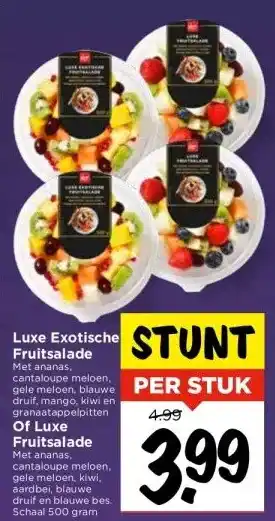 Vomar Voordeelmarkt Luxe exotische fruitsalade aanbieding