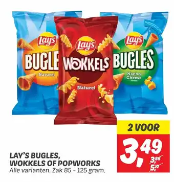 Dekamarkt LAY'S BUGLES, WOKKELS OF POPWORKS aanbieding