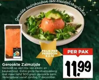 Vomar Voordeelmarkt Gerookte zalmzijde aanbieding