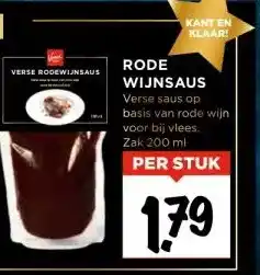 Vomar Voordeelmarkt Rode wijnsaus aanbieding