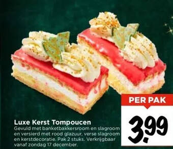 Vomar Luxe kerst tompoucen aanbieding