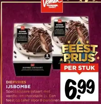 Vomar Voordeelmarkt Diepvries ijsbombe aanbieding