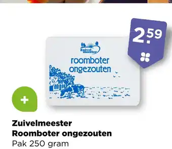 PLUS Zuivelmeester roomboter ongezouten aanbieding