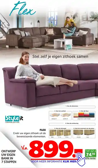 Seats and Sofas Flex aanbieding