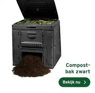 GAMMA Compostbak zwart aanbieding