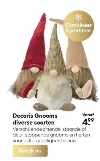 Boerenbond Decoris gnooms diverse soorten aanbieding