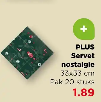 PLUS Plus servet nostalgie aanbieding