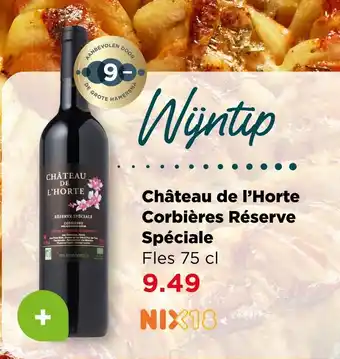 PLUS Château de l'horte corbières réserve spéciale aanbieding