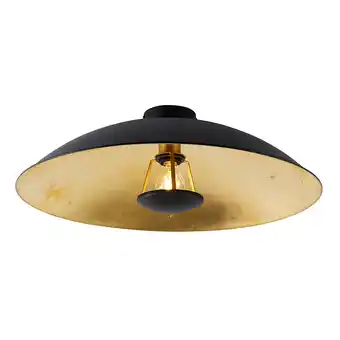 Lampenlicht.nl Vintage plafondlamp zwart met goud 60 cm - emilienne aanbieding