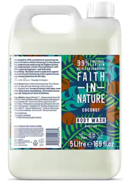 De Online Drogist Faith in nature coconut bodywash navulverpakking aanbieding