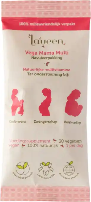 De Online Drogist Laveen vega multi mama multivitamine capsules navulverpakking aanbieding