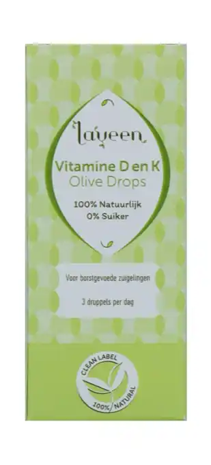 De Online Drogist Laveen olive drops vitamine d en k druppels aanbieding