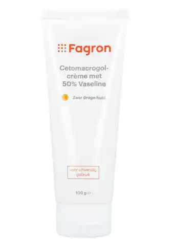 De Online Drogist Fagron cetomacrogolcrème met 50% vaseline aanbieding