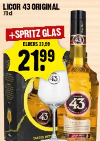 Dirck 3 LICOR 43 ORIGINAL 70cl aanbieding
