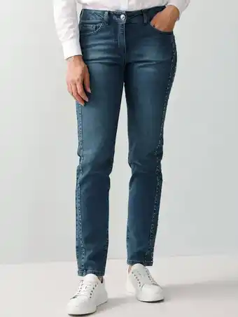 Klingel Jeans met klinknageltjes alba moda blue denim aanbieding