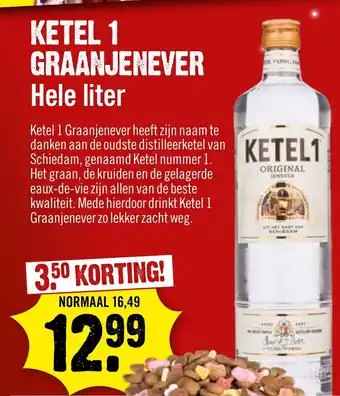 Dirck 3 KETEL 1 GRAANJENEVER Hele liter aanbieding