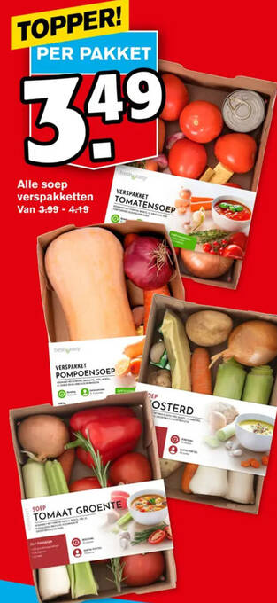 Hoogvliet Alle soep verspakketten aanbieding