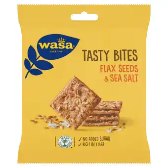 Albert Heijn Wasa Tasty bites flax seeds & sea salt aanbieding