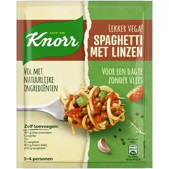 Albert Heijn Knorr Natuurlijk linzen spaghetti aanbieding