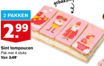 Hoogvliet Sint tompoucen Pak met 4 stuks aanbieding