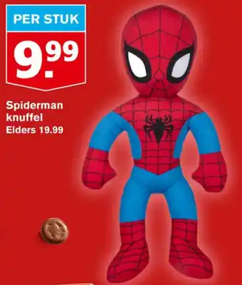 Hoogvliet Spiderman knuffel aanbieding