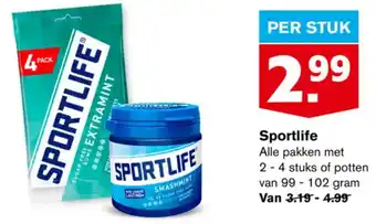 Hoogvliet Sportlife Alle pakken met 2-4 stuks of potten van 99 - 102 gram aanbieding