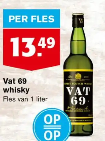 Hoogvliet Vat 69 whisky aanbieding