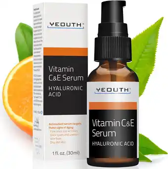 Amazon Vitamine c serum voor gezicht met hyaluronzuur en vitamine e, anti aging huid serum, gezichtsserum voor rimpel en donkere vle aanbieding