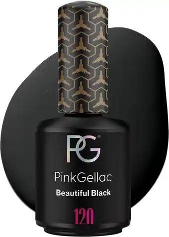 Amazon Pink gellac - 120 beautiful black 15 ml - zwarte gellak met intense pigmentatie - perfect voor nail art aanbieding