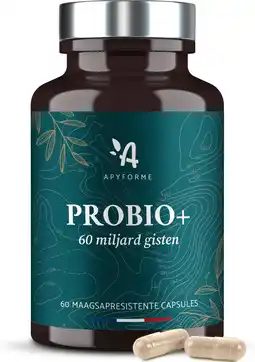 Amazon Apyforme - probio+ - probiotica voor darmflora - tot 60 miljard kve/dag - 10 stammen: immuniteit, spijsvertering, prikkelbare aanbieding