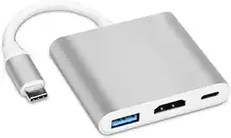 Amazon Covvy usb-c naar hdmi-adapter, usb c oplaadpoort, converter, adapter, usb c hub, compatibel met chromebook/samsung galaxy s8/ aanbieding