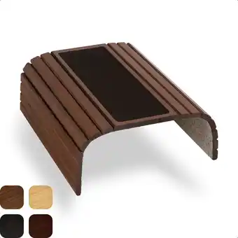Bamboe dienblad tafel voor over de Armleuning van bank of stoel, met  Natuurlijke Kleur Past Goed in elk Interieur. (Kers