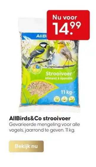 Pets Place Allbirds&co strooivoer aanbieding