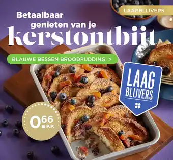 PLUS Blauwe bessen broodpudding aanbieding