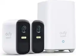 Amazon Eufy security eufycam 2c pro, draadloze beveiligingscamera, 2k-resolutie, beveiligingssysteem 180 dagen batterijprestaties, h aanbieding