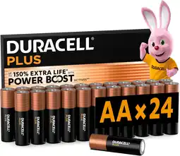 Amazon Duracell plus aa-batterijen (24 stuks) - 1,5v-alkaline batterijen - gaan tot 100% langer mee - betrouwbaar voor dagelijks geb aanbieding
