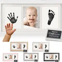 Amazon Mooie baby handafdruk kit & voetafdruk fotokit voor pasgeboren meisjes en jongens, unieke baby shower cadeauset, gedenkwaardi aanbieding