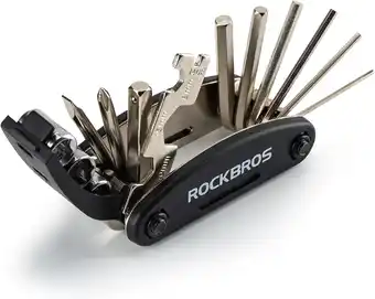 Amazon Rockbros multifunctioneel gereedschap 16 in 1 vouwgereedschap voor reparatiefietsen zwart aanbieding