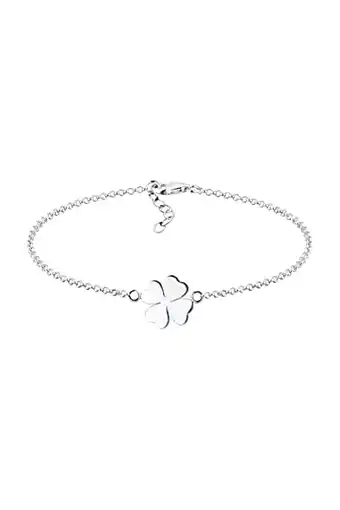 Amazon Elli armband dames klaverblad symbool gelukaanbrenger in 925 sterling zilver aanbieding