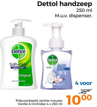 Trekpleister Dettol handzeep aanbieding