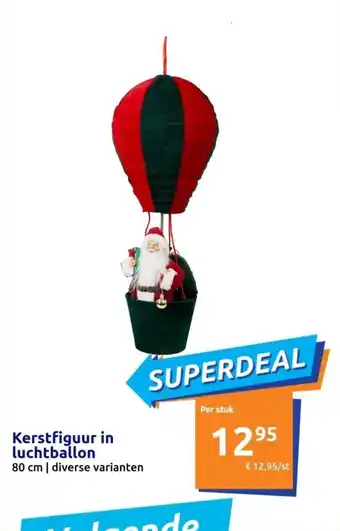 Action Kerstfiguur in luchtballon 80 cm aanbieding