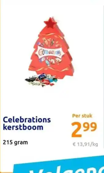 Action Celebrations kerstboom 215 gram aanbieding