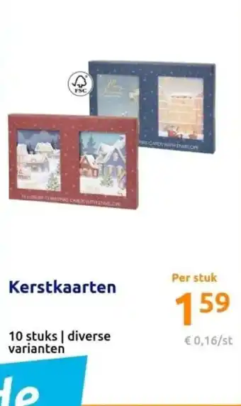 Action Kerstkaarten aanbieding