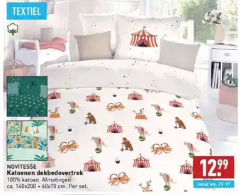 ALDI NOVITESSE Katoenen dekbedovertrek aanbieding