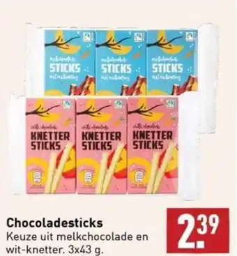 ALDI Chocoladesticks aanbieding
