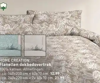 ALDI Flanellen dekbedovertrek aanbieding